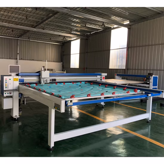 Máquina estofando de costura de matéria têxtil automatizada automática da única canela da agulha